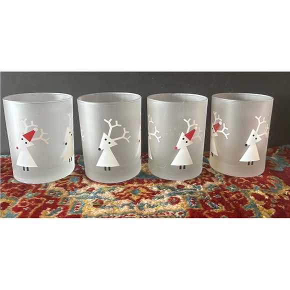 Crate and Barrel Frosted Drinking Glasses - Picture 4 of 4